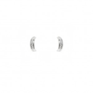 Brinco Meia Argola Infinito Prata 925