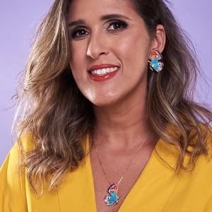Colar Borboleta Esmaltado 45 cm Banhado a Ouro 18k