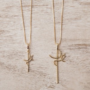 Colar Fé G 45cm Banhado a Ouro 18k