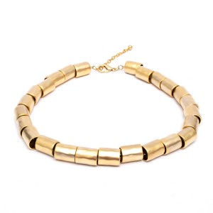 Colar Taquinho 50 cm Dourado Fosco