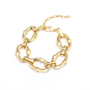 Pulseira Elos Entrelaçados Dourado