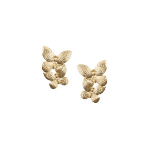 Brinco Brinco Borboleta em Camadas Dourado
