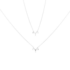 Colar Escapulário Signo Áries 60cm Prata 925