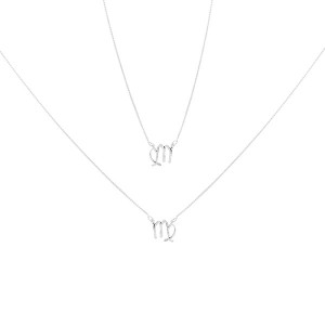 Colar Escapulário Signo Virgem 60cm Prata 925