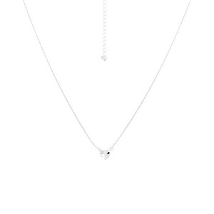 Colar Coração 45cm Prata 925
