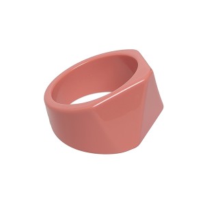 Pulseira Geométrica Resina Salmon