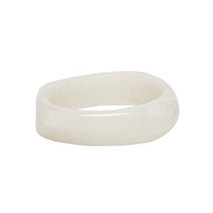 Pulseira Beach Fina em Resina Off-white