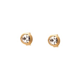 Brinco Solitário Banhado a Ouro 18k