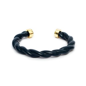 Pulseira Trançada Esmaltada Azul