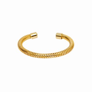 Pulseira Bracelete Mola Dourado