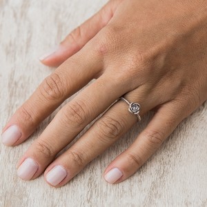 Anel Flor Prata 925