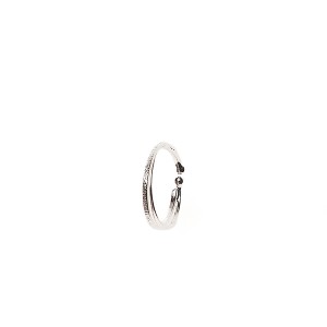 Brinco Argola Piercing Falso Prata 925
