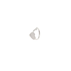 Brinco Piercing Falso Coração Prata 925