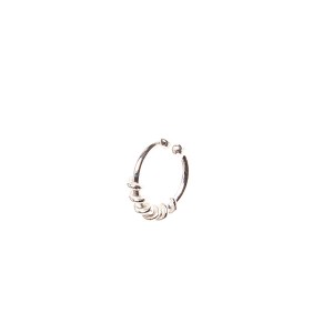 Brinco Bali Piercing Falso Prata 925