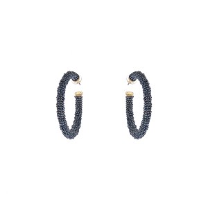 Brinco Argola Miçangas Chumbo