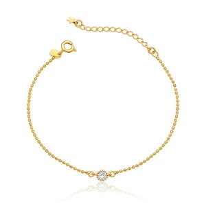 Pulseira Ponto de Luz Banhado a Ouro 18k