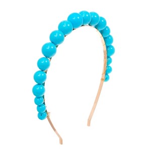 Prendedor Tiara Bolas Coloridas Azul