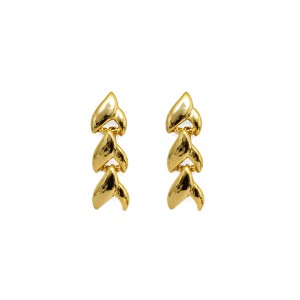 Brinco Rabo de Sereia Dourado
