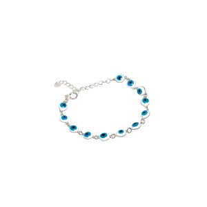 Pulseira Olho Grego Murano Prata 925